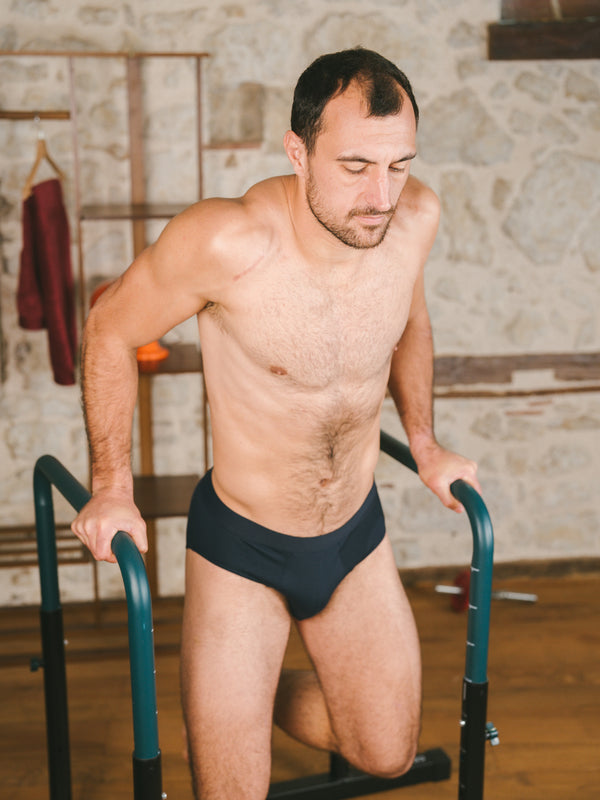 Pétrone slip sport tencel bleu marine homme#couleur_bleu-marine