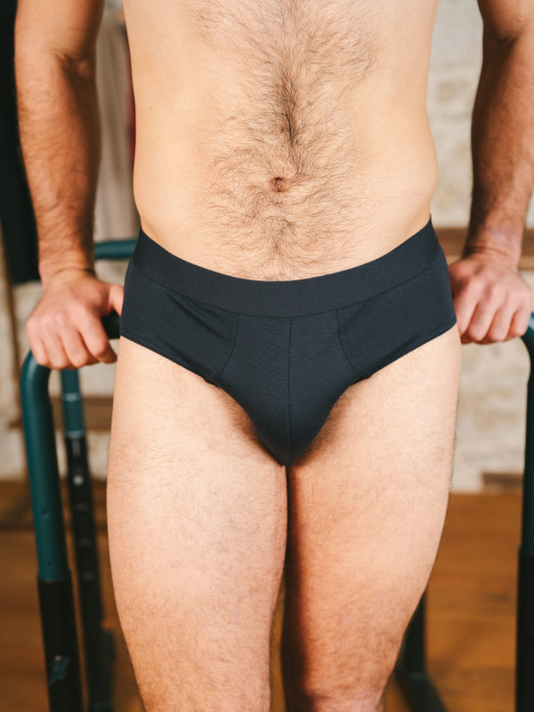 Pétrone slip sport tencel bleu marine homme#couleur_bleu-marine