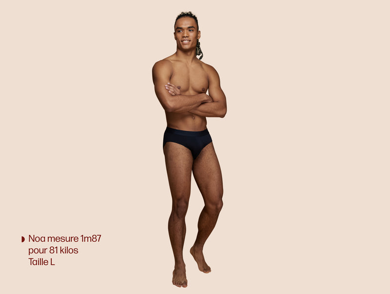 Pétrone slip sport tencel bleu marine homme taille#couleur_bleu-marine