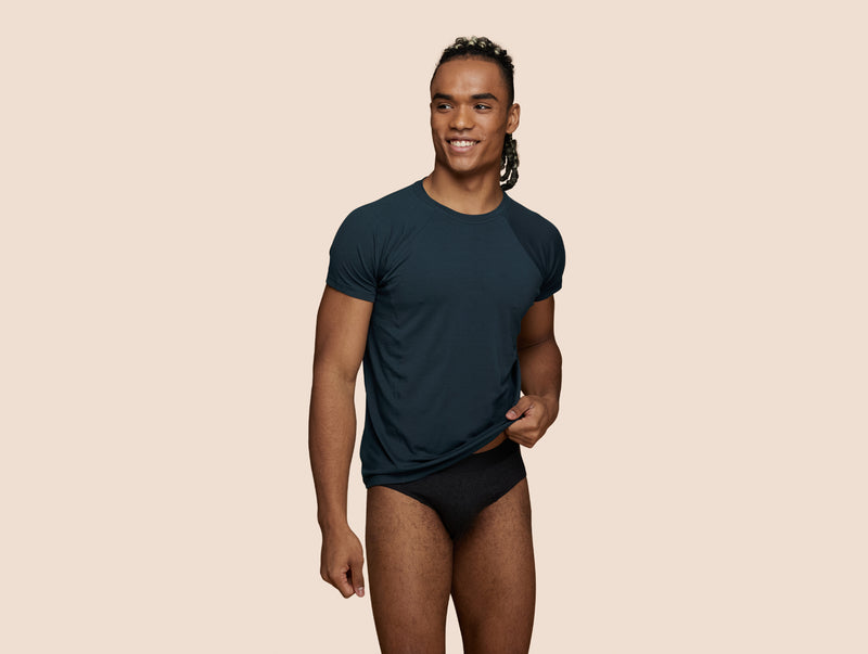 Pétrone slip sport tencel gris anthracite homme t-shirt#couleur_gris-anthracite