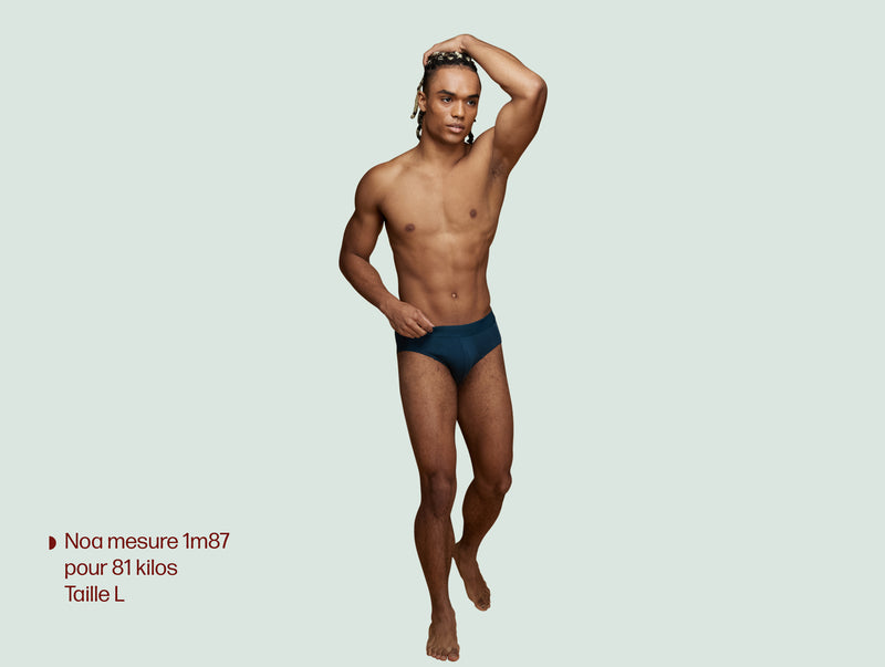 Pétrone slip sport tencel bleu pétrole homme taille#couleur_bleu-pétrole
