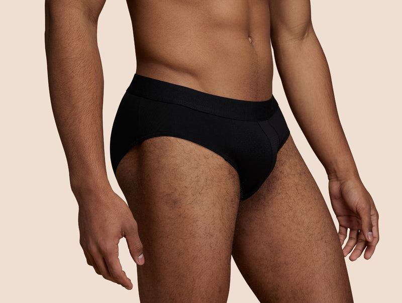 Pétrone slip sport tencel noir homme zoom#couleur_noir