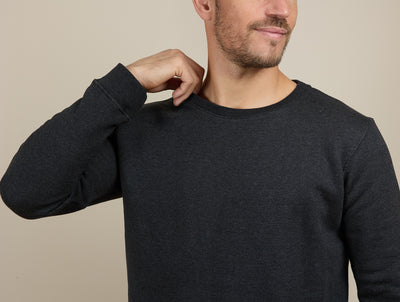 Pétrone sweat homme Tencel coton bio gris anthracite homme#couleur_gris-anthracite-chiné