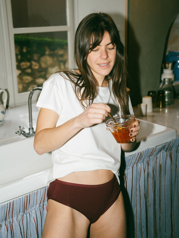 Pétrone t-shirt boxy coton bio tencel lyocell blanc crème femme#couleur_blanc-crème