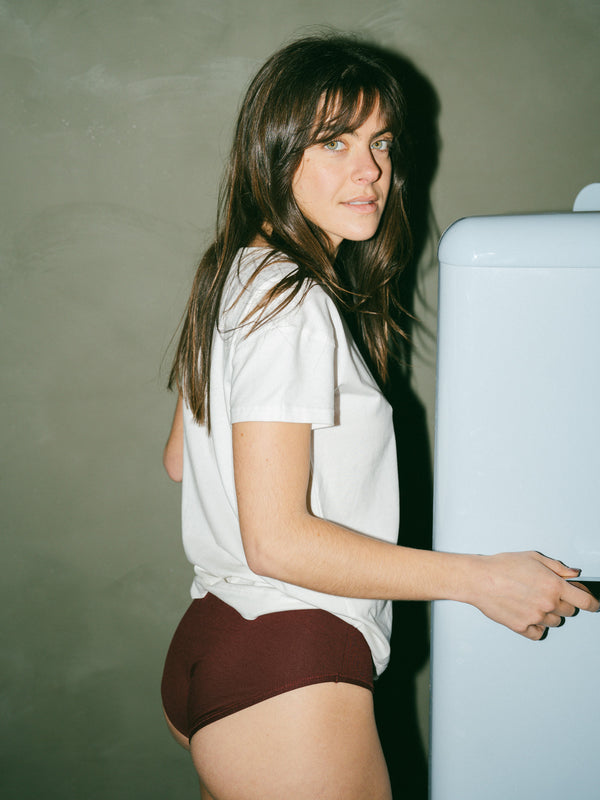 Pétrone t-shirt boxy coton bio tencel lyocell blanc crème femme#couleur_blanc-crème