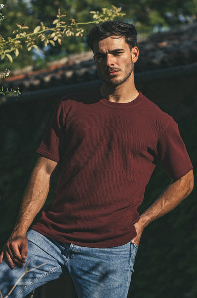 T-shirt gaufré