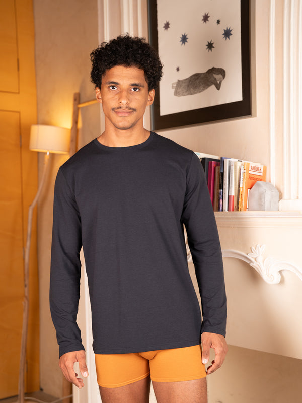 Ensemble de pyjama coton biologique tencel lyocell homme#