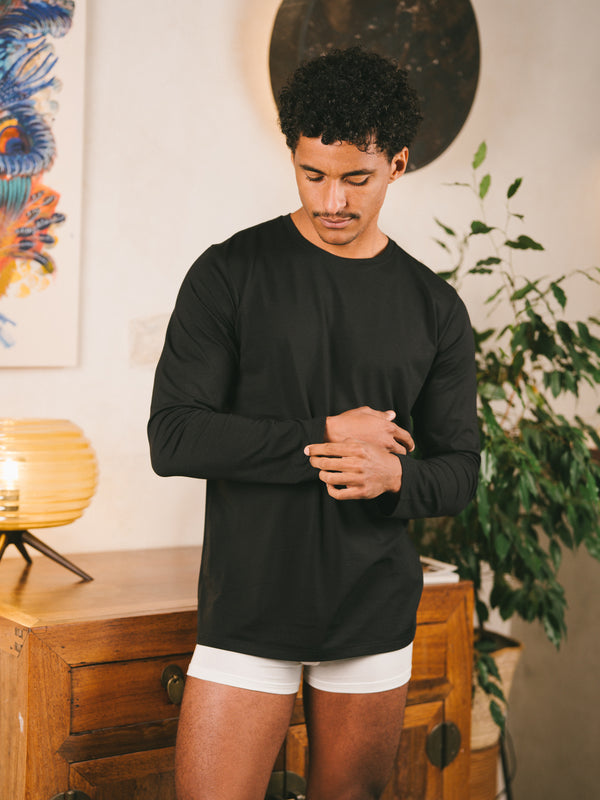 Ensemble de pyjama coton biologique tencel lyocell homme#