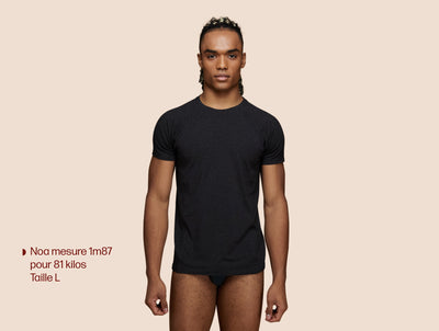 Pétrone T-shirt sport tencel gris anthracite homme face#couleur_gris-anthracite
