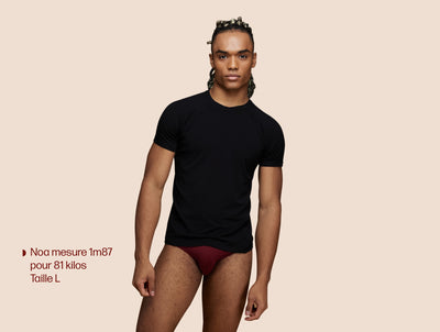 Pétrone T-shirt sport tencel noir homme face#couleur_noir