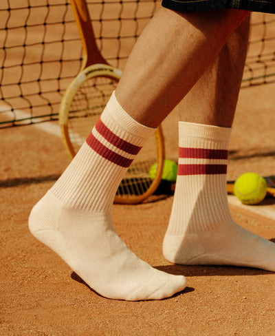 Chaussettes de tennis unies hautes - 2è génération