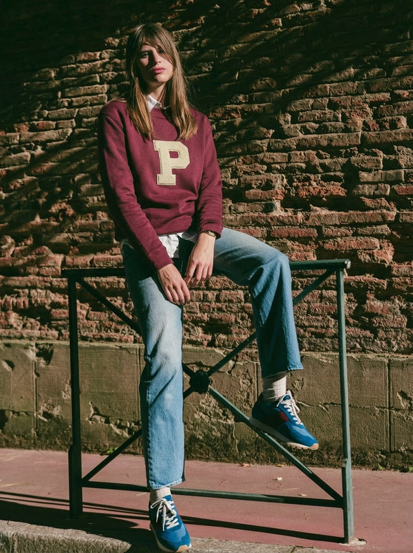 Pétrone sweat homme Tencel coton bio bordeaux foncé #couleur_bordeaux-foncé