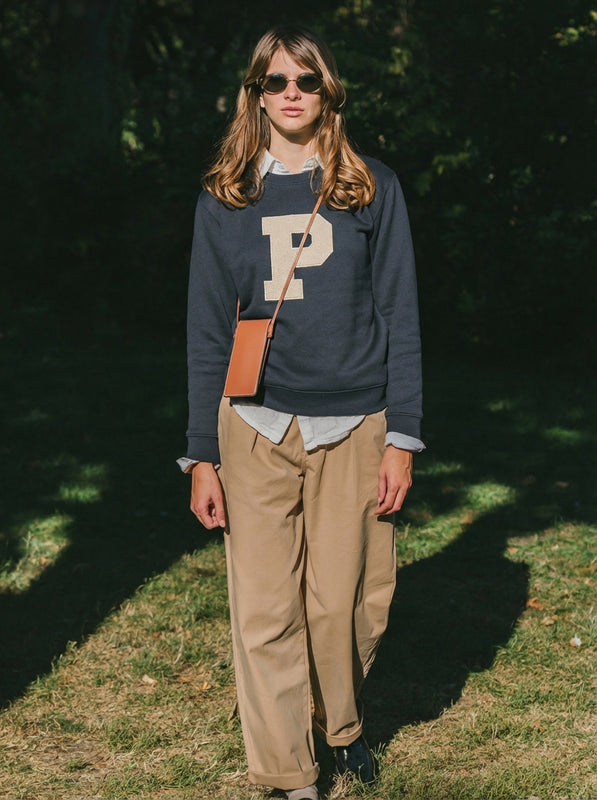 Pétrone sweat Tencel coton bio bleu marine #couleur_bleu-marine