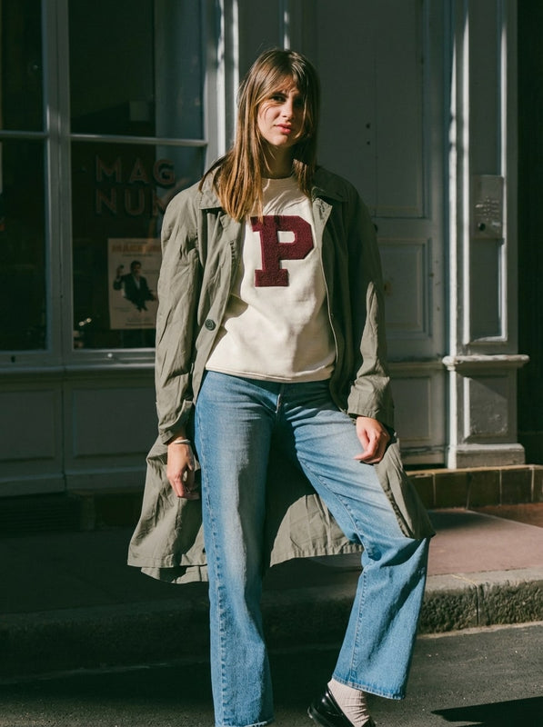 Pétrone sweat homme Tencel coton bio écru #couleur_écru