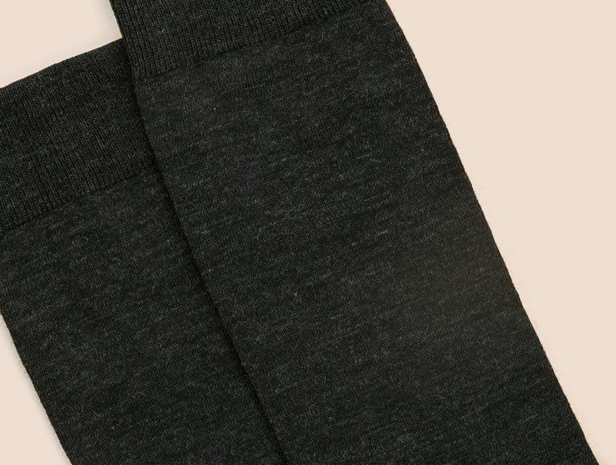 Pétrone chaussettes laine mérinos gris anthracite homme#couleur_gris-anthracite-chiné
