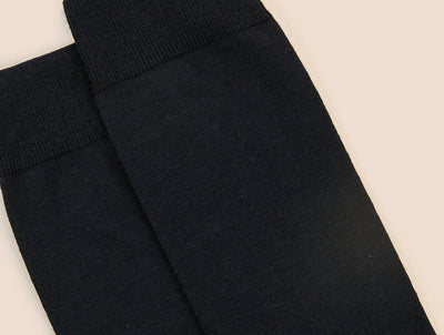 Pétrone chaussettes laine mérinos noir homme#couleur_noir