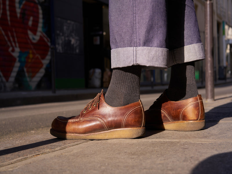 Petrone-chaussettes-tennis-coton-bio-unies-hautes-homme-gris anthracite chiné#couleur_gris anthracite chiné