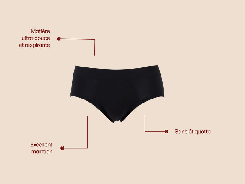 Pétrone slip coton pima micromodal noir homme#couleur_noir