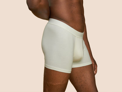 Pétrone boxer confort coton pima micromodal blanc crème homme#couleur_blanc-crème