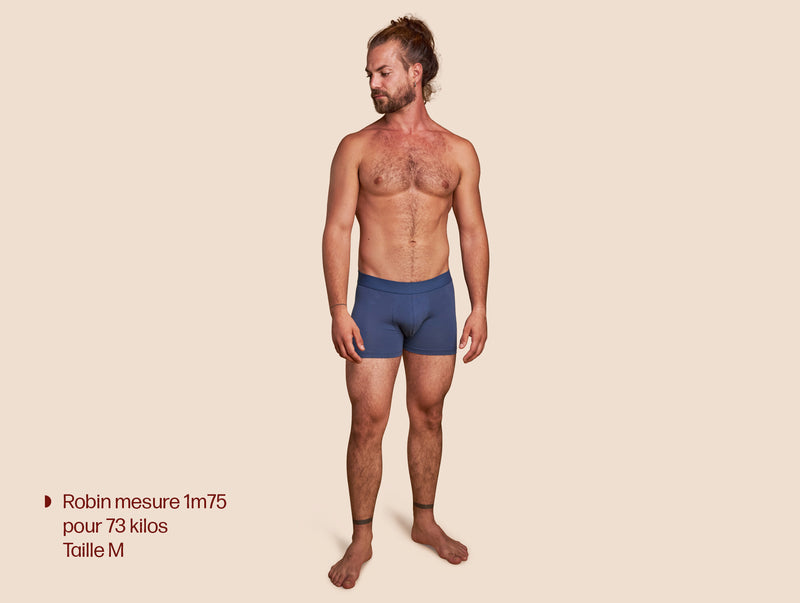 Pétrone boxer confort coton pima micromodal bleu céruléen homme#couleur_bleu-céruléen
