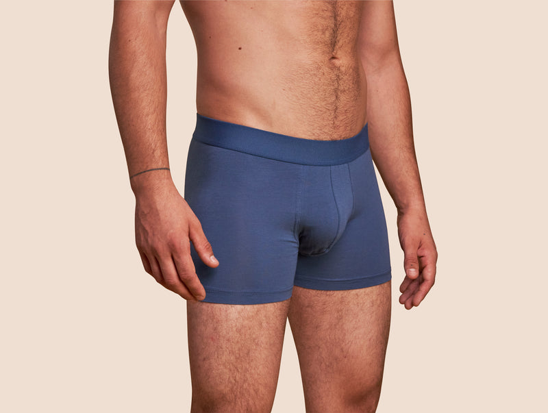 Pétrone boxer confort coton pima micromodal bleu céruléen homme#couleur_bleu-céruléen
