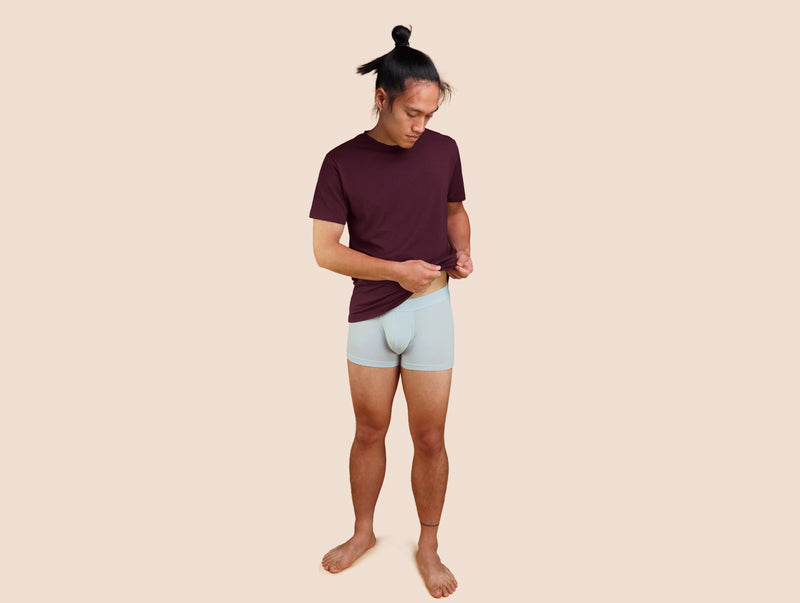 Pétrone boxer confort coton pima micromodal bleu ciel homme#couleur_bleu-ciel