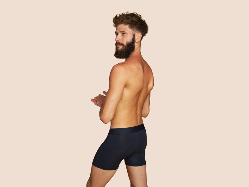 Pétrone boxer confort coton pima micromodal bleu marine homme#couleur_bleu-marine