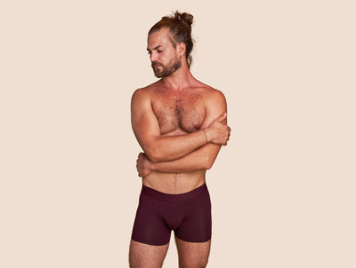 Pétrone boxer confort coton pima micromodal lie-de-vin homme#couleur_lie-de-vin