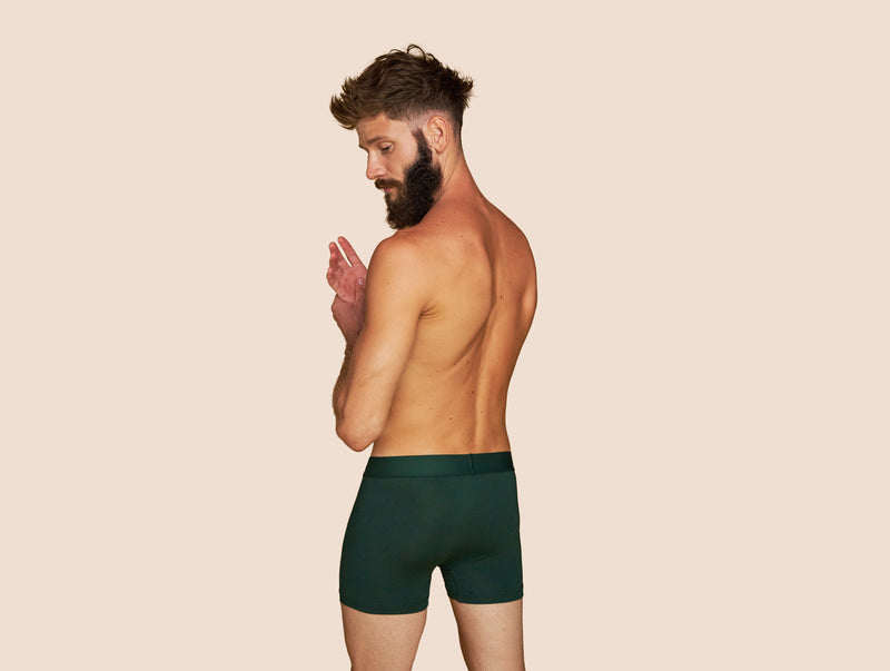 Pétrone boxer confort coton pima micromodal vert-bouteille homme#couleur_vert-bouteille