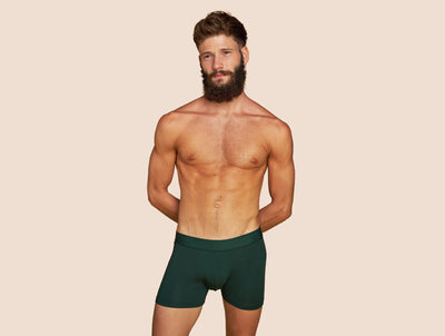 Pétrone boxer confort coton pima micromodal vert-bouteille homme#couleur_vert-bouteille