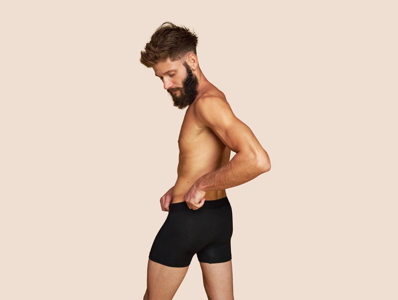 Pétrone boxer confort coton pima micromodal noir homme#couleur_noir