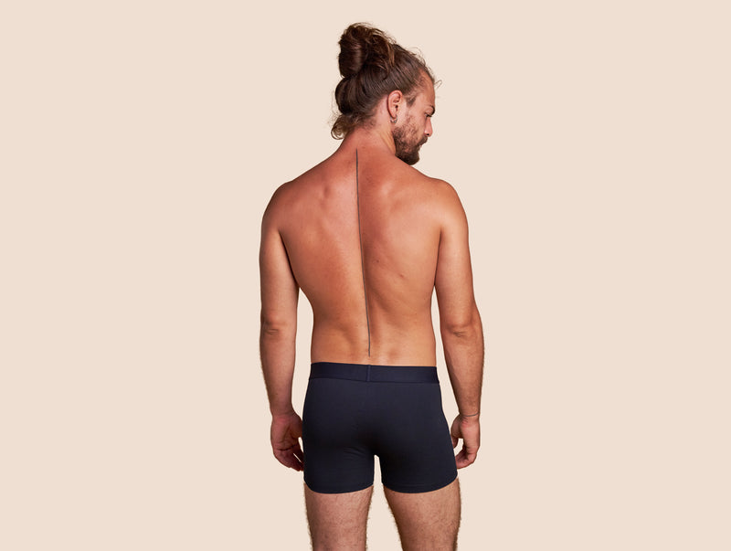Pétrone boxer coton bio bleu marine homme#couleur_bleu-marine