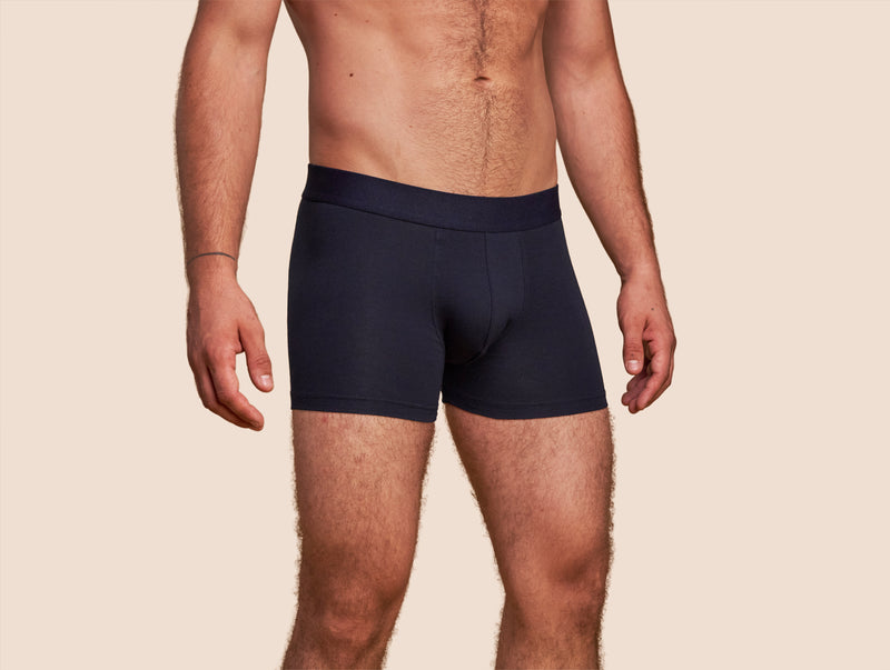 Pétrone boxer coton bio bleu marine homme#couleur_bleu-marine