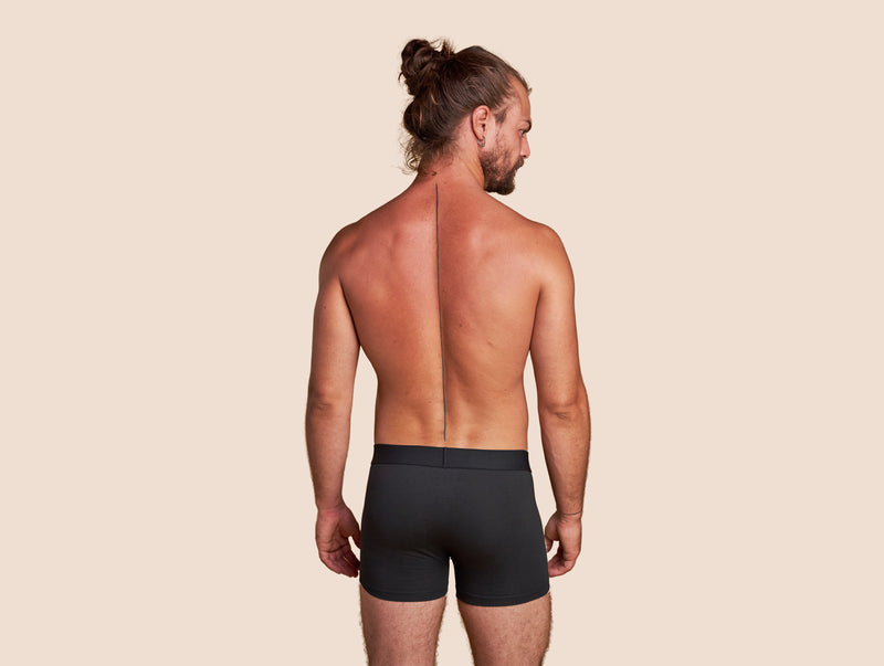 Pétrone boxer coton bio gris anthracite homme#couleur_gris-anthracite