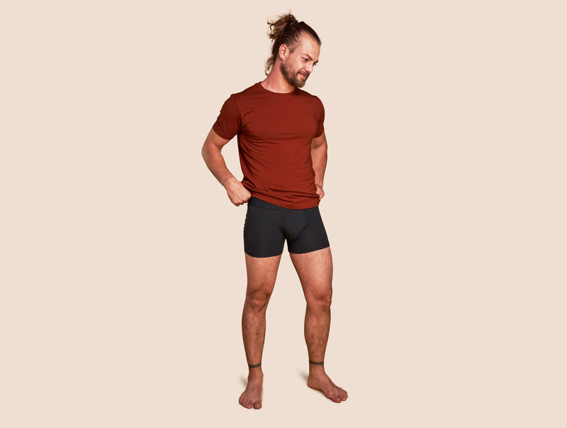 Pétrone boxer coton bio gris anthracite homme#couleur_gris-anthracite