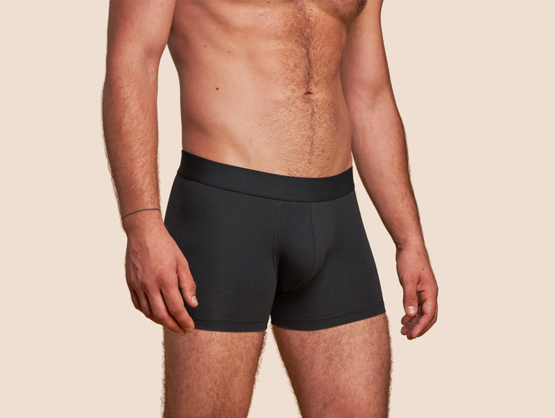 Pétrone boxer coton bio gris anthracite homme#couleur_gris-anthracite