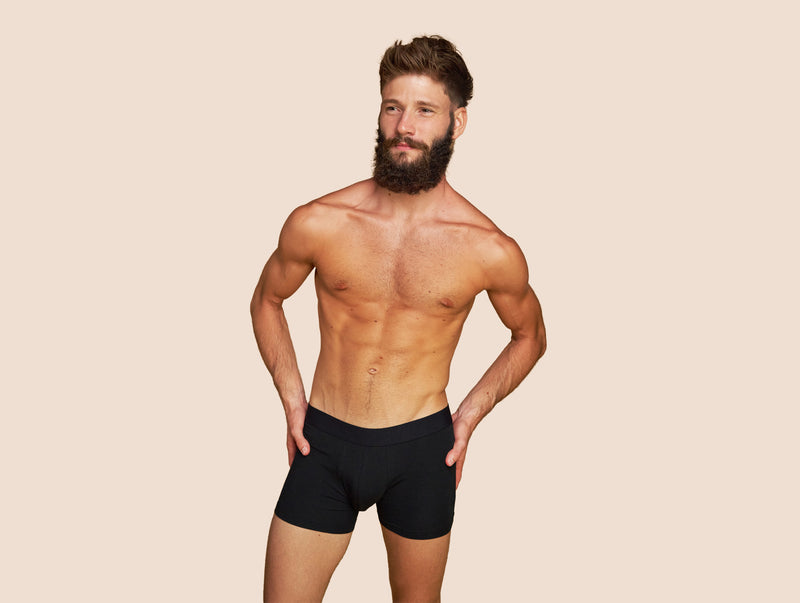 Pétrone boxer coton bio noir homme#couleur_noir