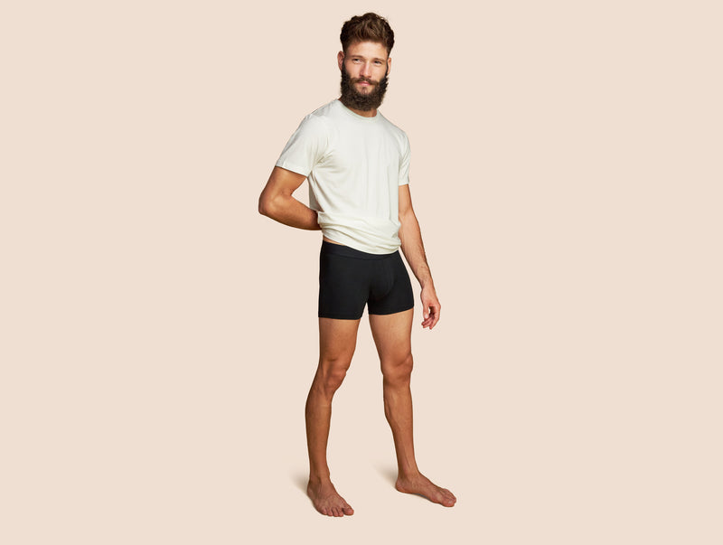 Pétrone boxer coton bio noir homme#couleur_noir