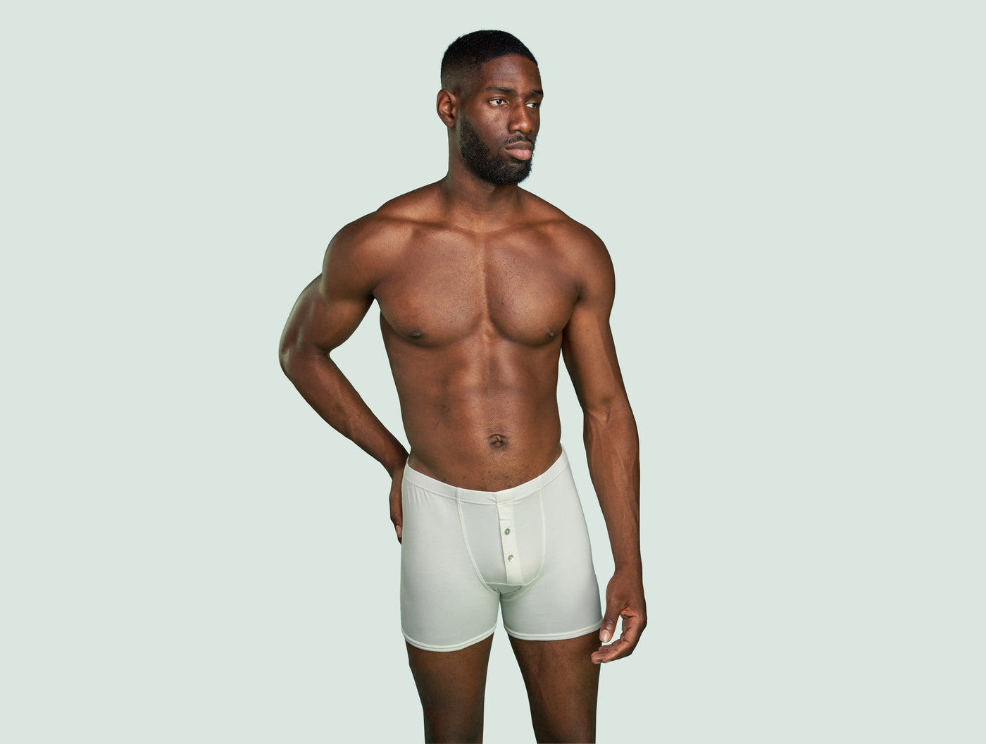 Pétrone boxer héritage coton pima micromodal blanc crème homme#couleur_blanc-crème