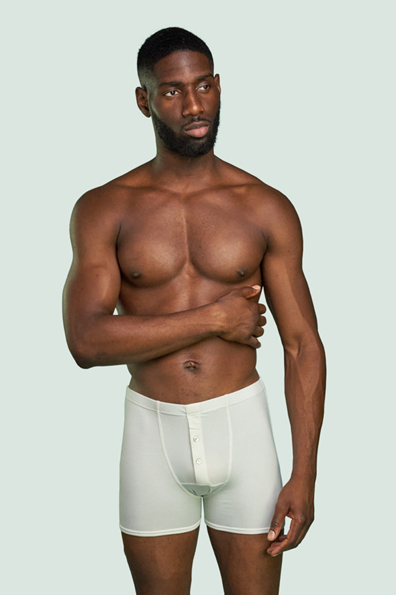 Pétrone boxer héritage coton pima micromodal blanc crème homme