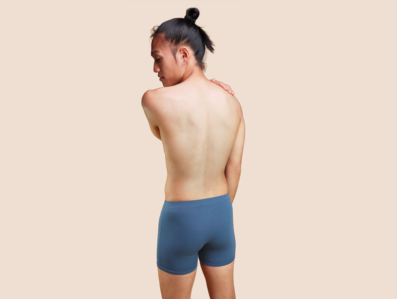 Pétrone boxer héritage coton pima micromodal bleu céruléen homme#couleur_bleu-céruléen