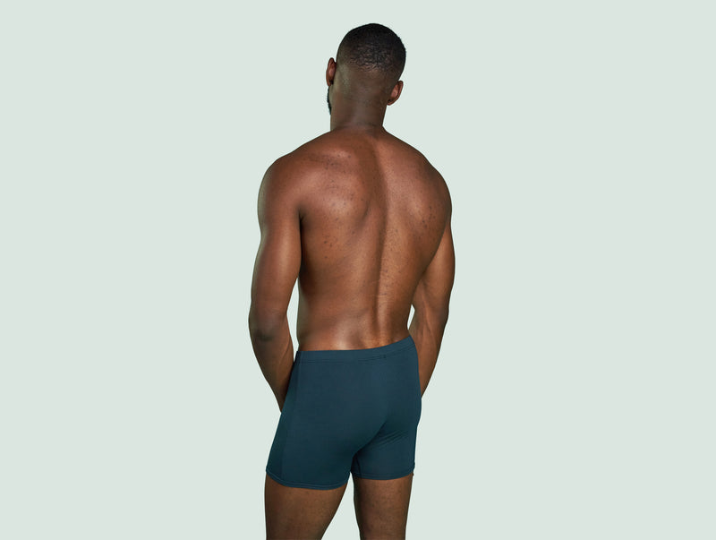 Pétrone boxer héritage coton pima micromodal bleu pétrole homme#couleur_bleu-pétrole