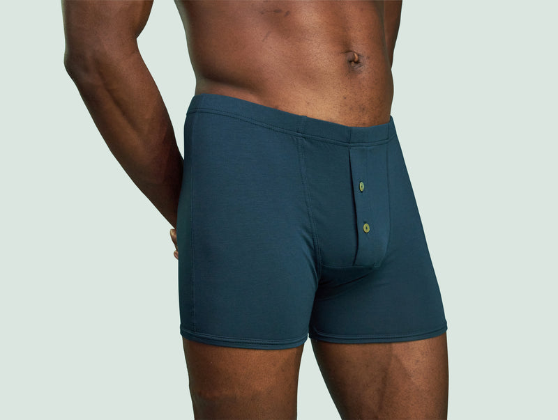 Pétrone boxer héritage coton pima micromodal bleu pétrole homme#couleur_bleu-pétrole