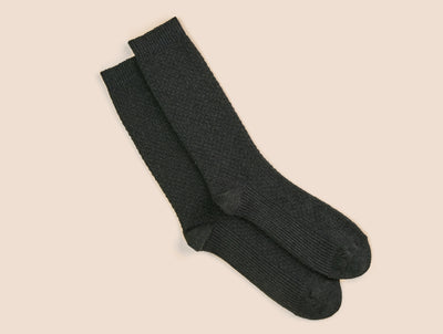 Pétrone chaussettes gaufrées gris homme#couleur_gris-anthracite-chiné