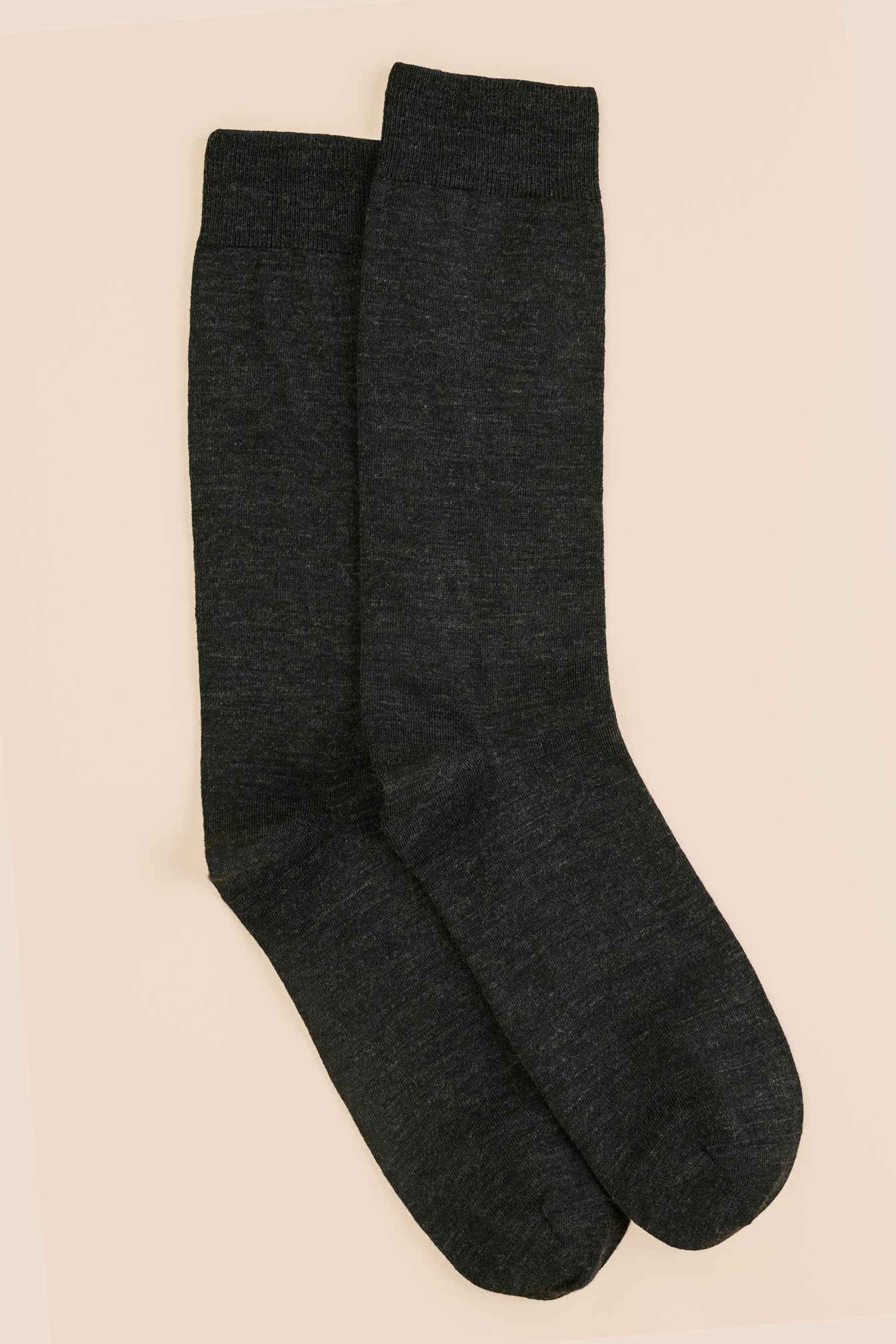 Pétrone chaussettes laine mérinos gris anthracite homme