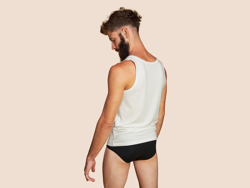 Pétrone débardeur marcel coton pima micromodal blanc homme#couleur_blanc