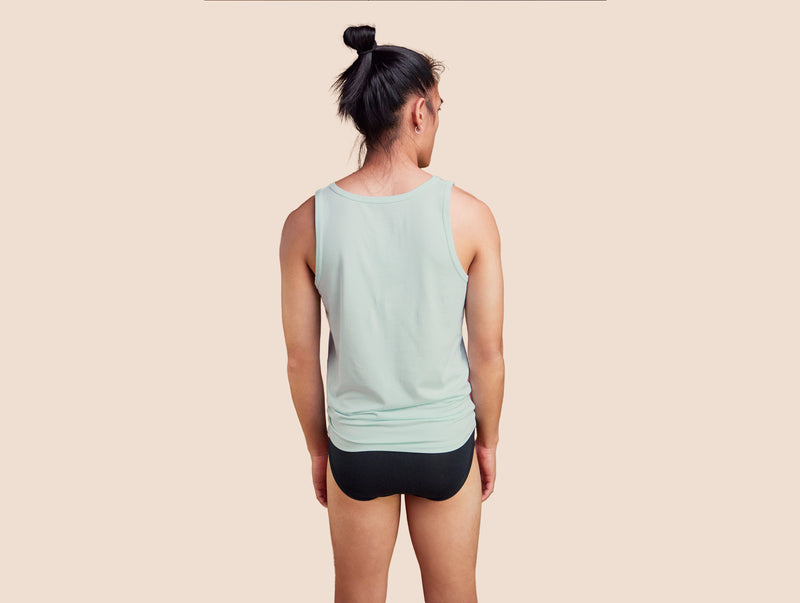 Pétrone débardeur marcel coton pima micromodal bleu ciel homme#couleur_bleu-ciel