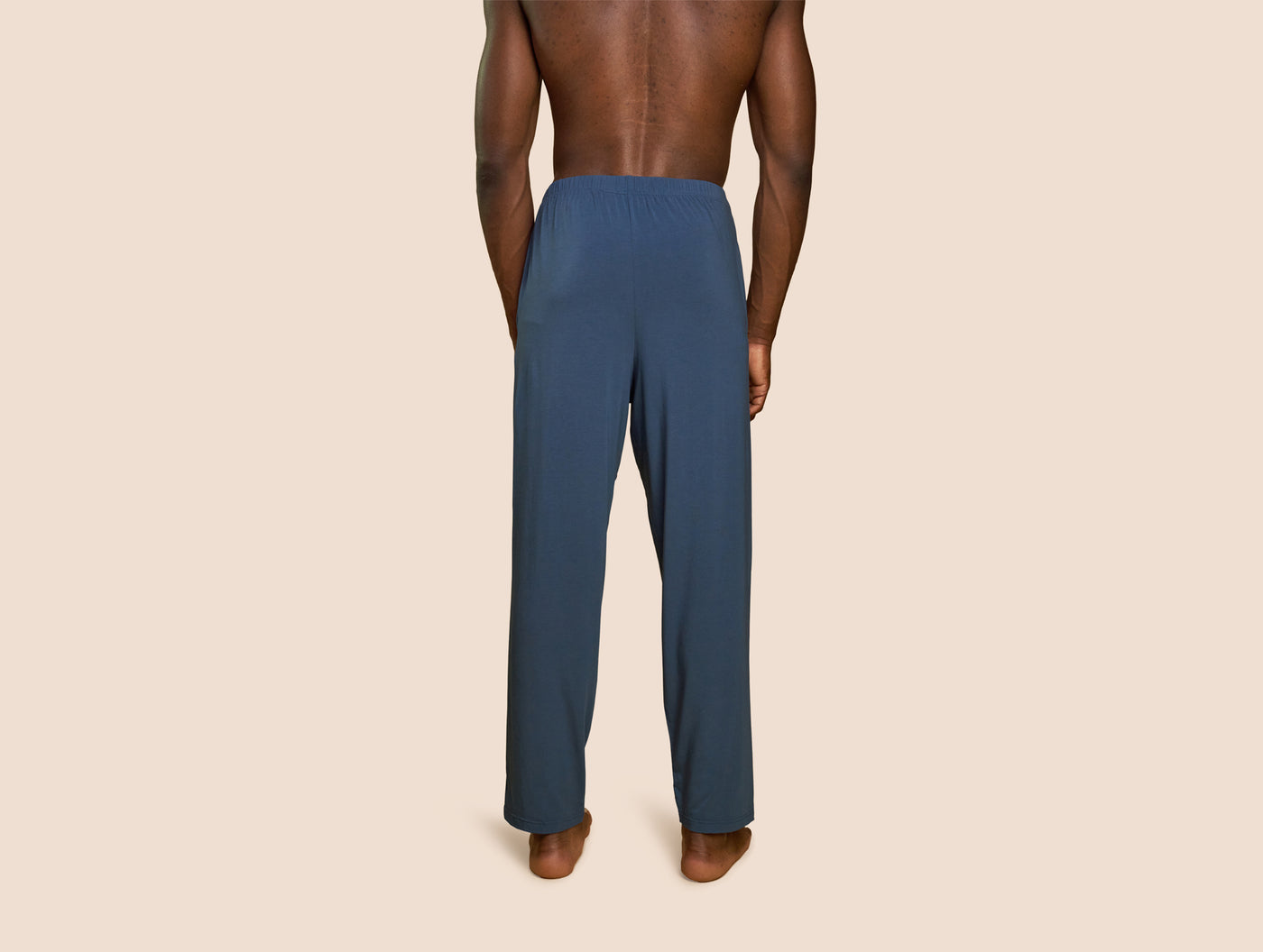Pétrone pantalon de pyjama coton pima micromodal bleu céruléen homme#couleur_bleu-céruléen