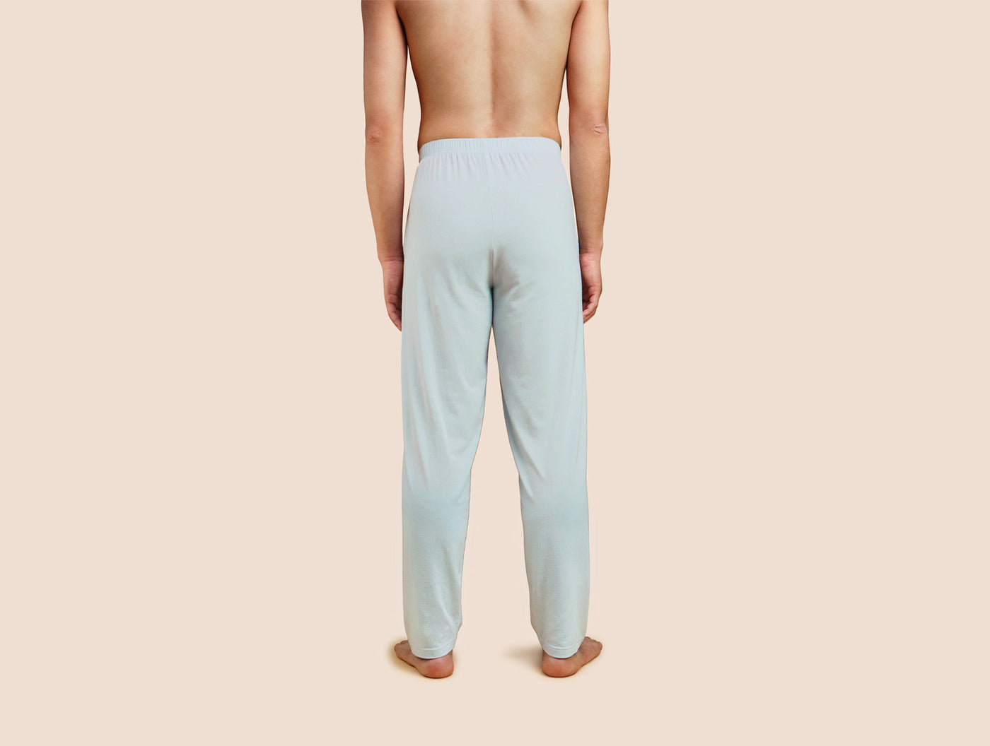 Pétrone pantalon de pyjama coton pima micromodal bleu ciel homme#couleur_bleu-ciel