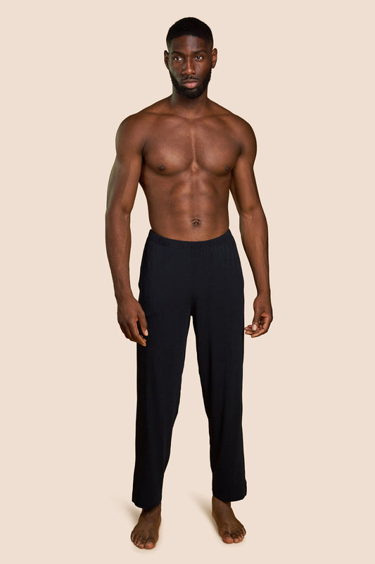 Pétrone pantalon de pyjama coton pima micromodal bleu marine homme